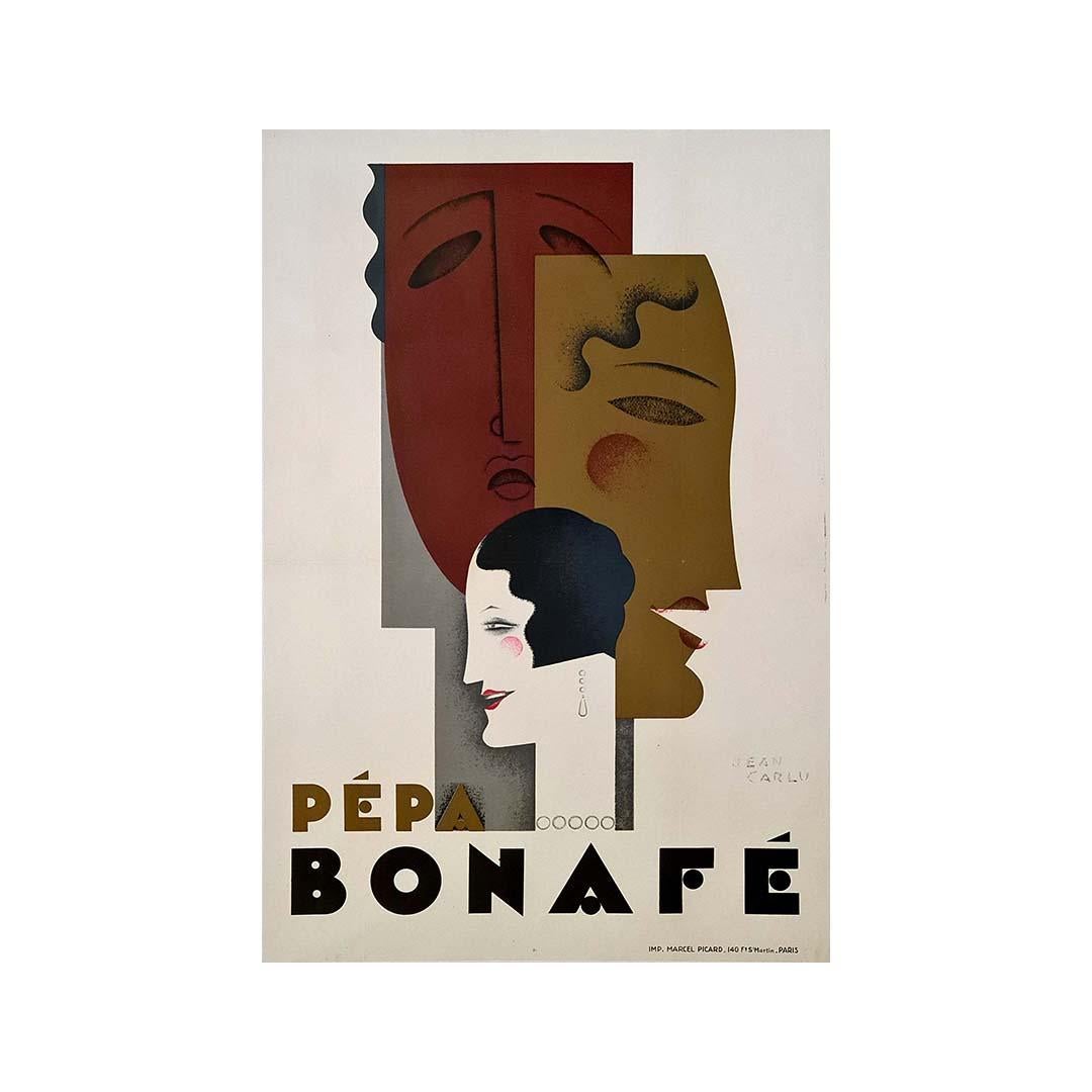 1928 original poster designed by Jean Carlu for Pépa Bonafé For Sale 1
