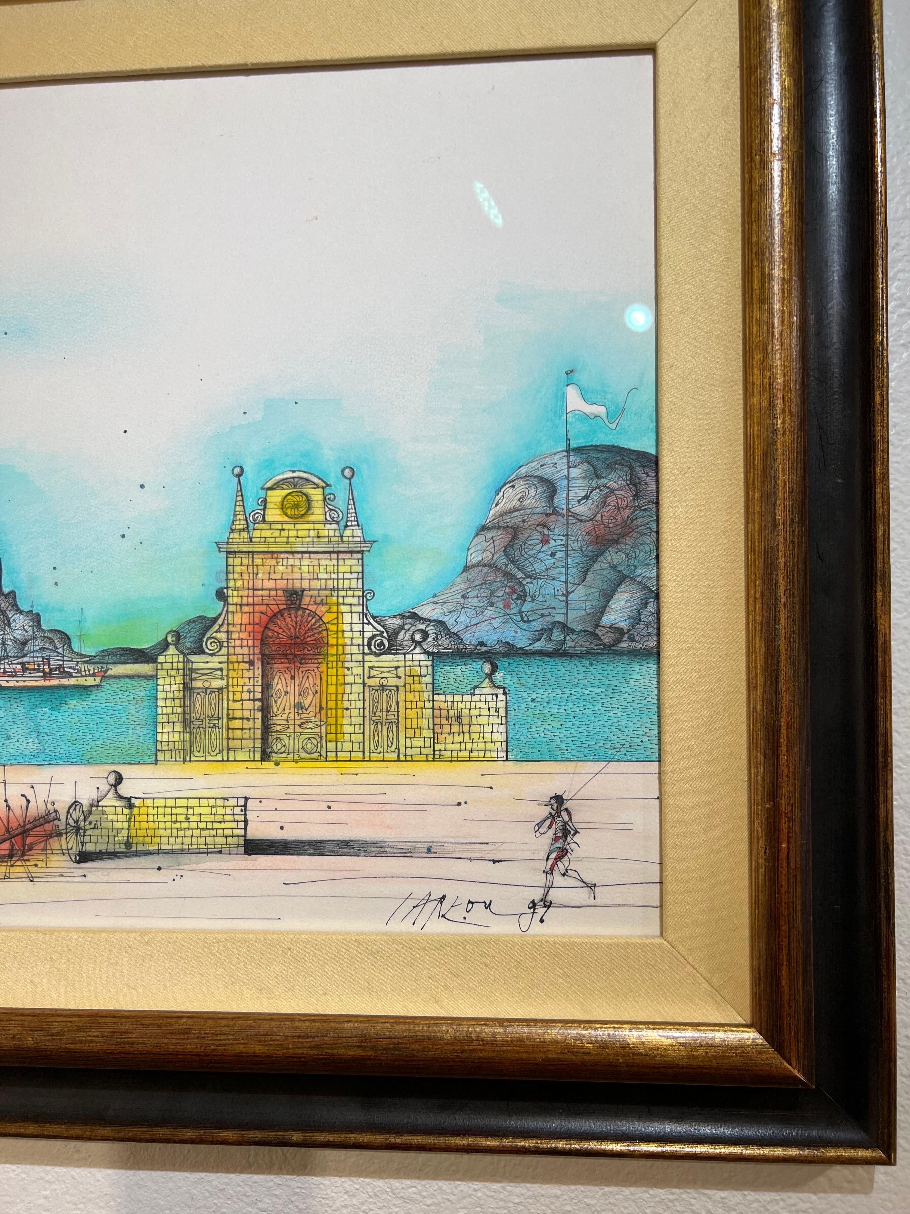La Gloriette - Painting Moderno di Jean Carzou