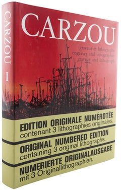 1971  Livre rouge « Jean Carzou I: Engraver and Lithographer » (Jean Carzou : graveur et lithographe) Modernisme