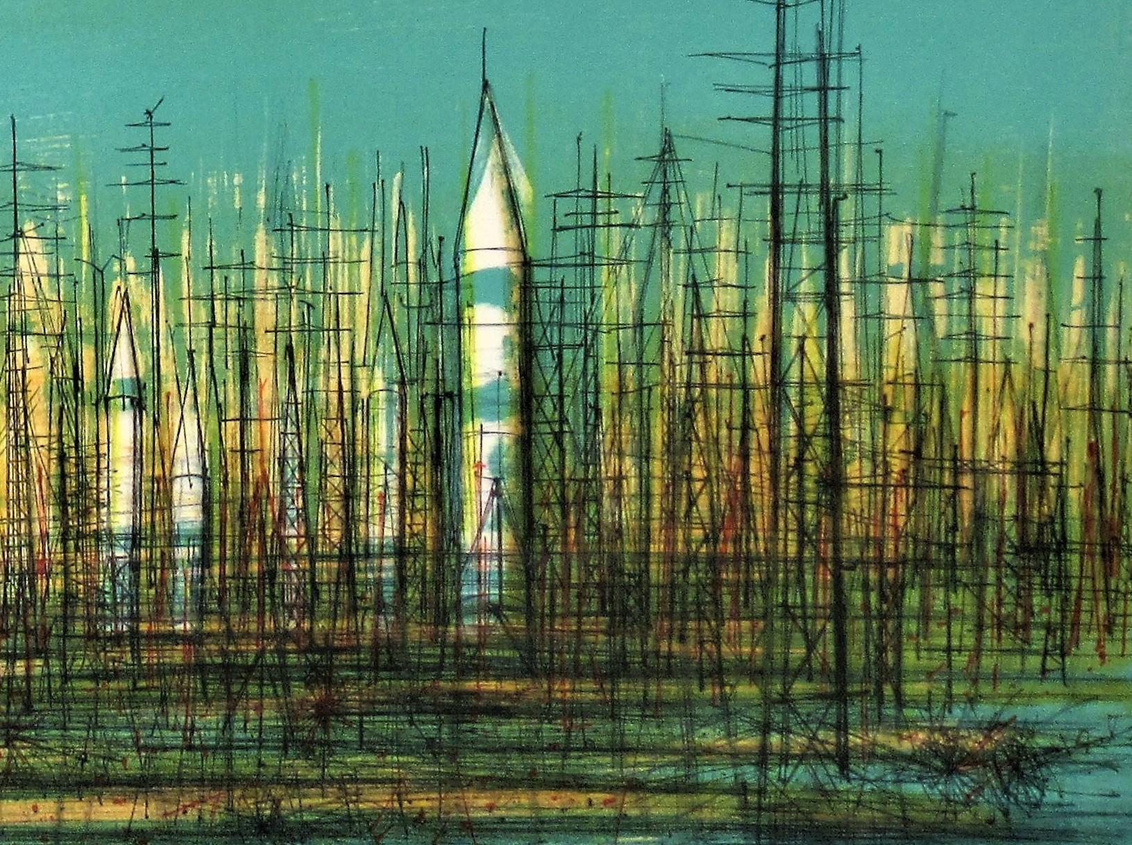 Apokalypse (Blau), Landscape Print, von Jean Carzou