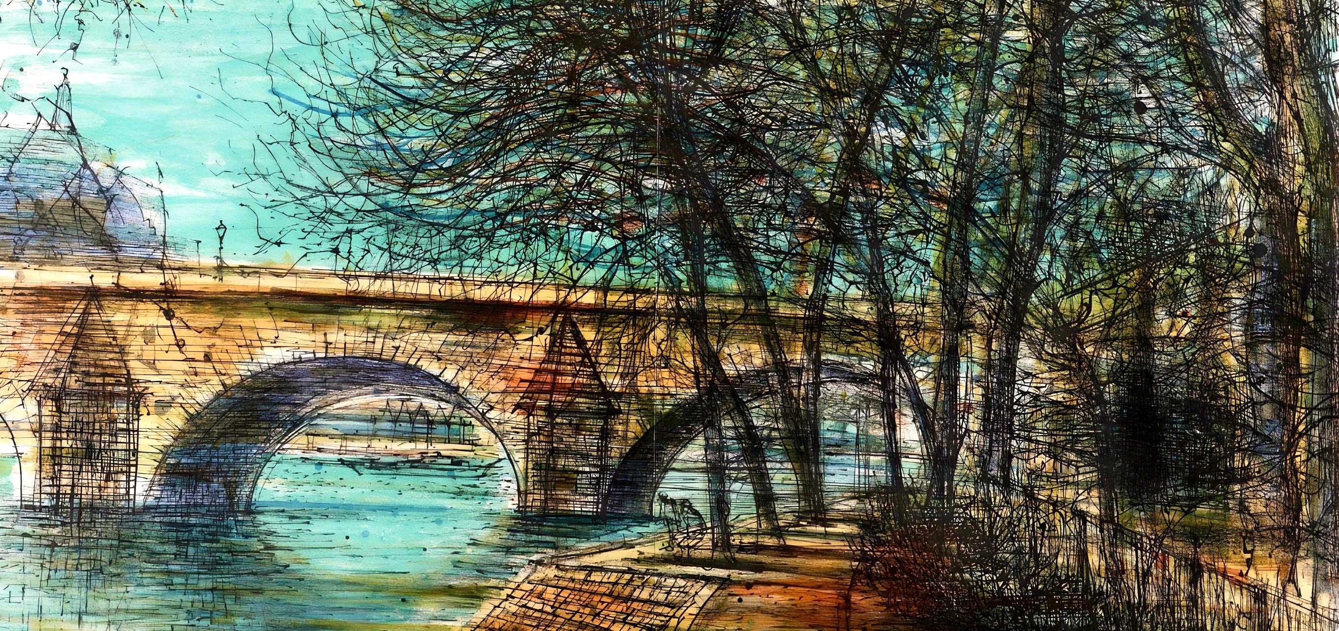 Carzou, Le Pont-Neuf, Au Temps de Paris Seine (after) - Print by Jean Carzou