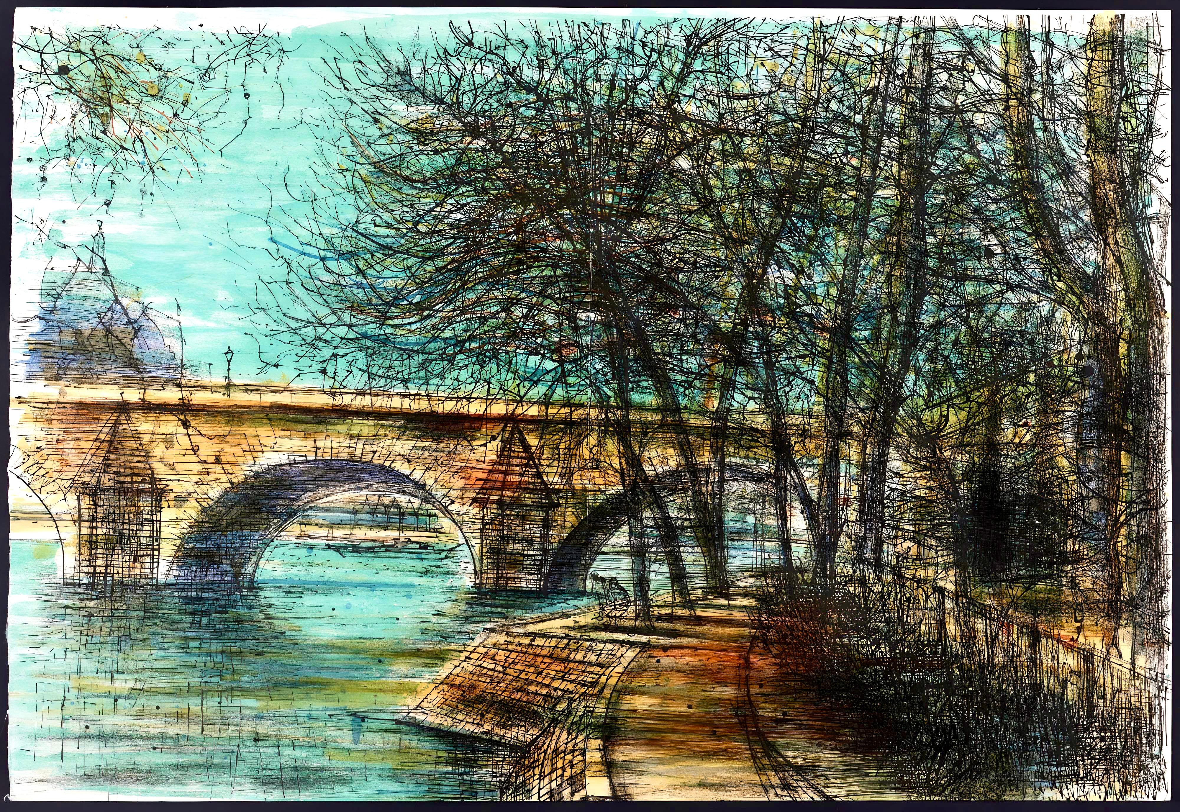 Carzou, Le Pont-Neuf, Au Temps de Paris Seine (after) For Sale 5