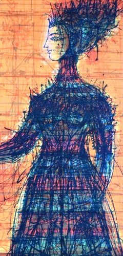 Jean Carzou, The Woman with the Golden Thread, The Painters My Friends, 1965