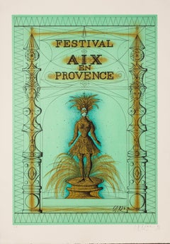 Festival Aix en Provence by Jean Carzou, 1993