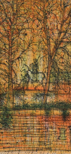 Jean Carzou, Man on Horseback, from Views of Paris, 1963