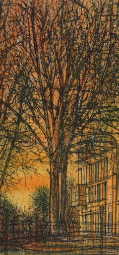 Jean Carzou, La maison dans les arbres, extrait de Vues de Paris, 1963