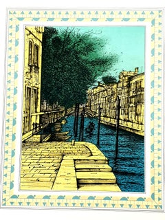 Jean Carzou - Venezia II - Lithographie originale signée à la main