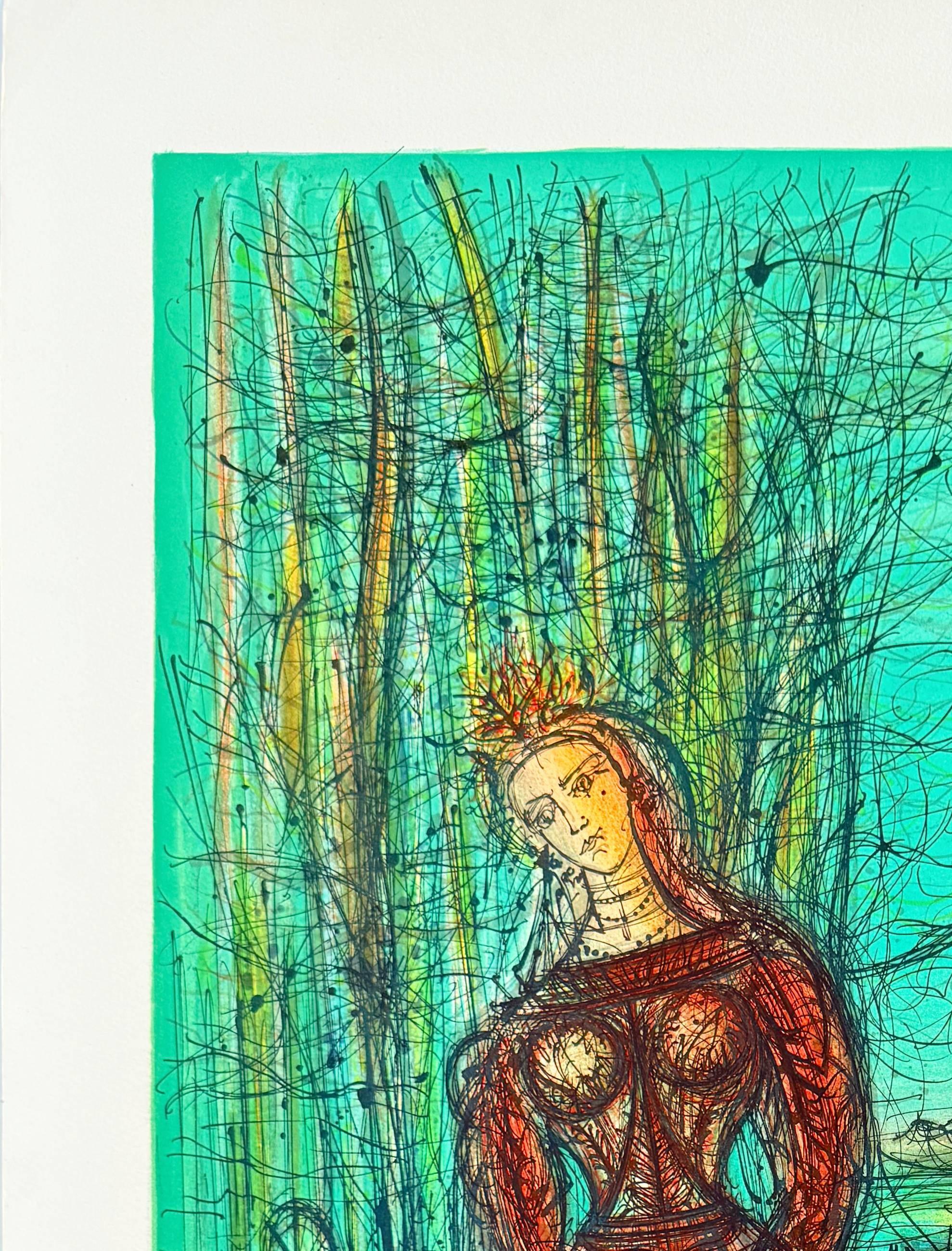 Princesa de Azul - Print Moderno de Jean Carzou