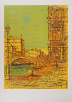 Venice (Italy) - Original Lithograph Handsigned and Numbered (Mourlot)