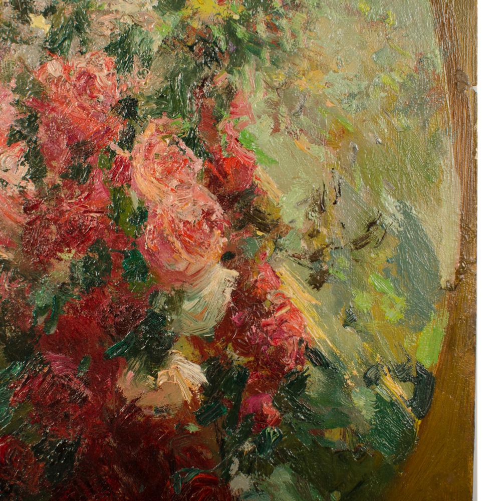 20ième siècle Jean Chaleye (Français, né en 1878 - mort en 1960), peinture « Fleurs encadrées ». en vente