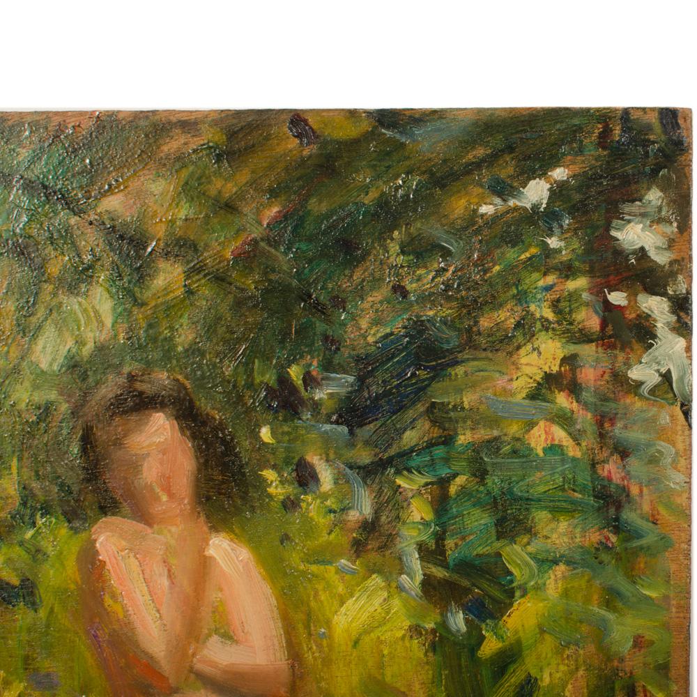Jean Chaleye (Français, né en 1878 - mort en 1960), peinture « Nu dans la nature ». en vente 2