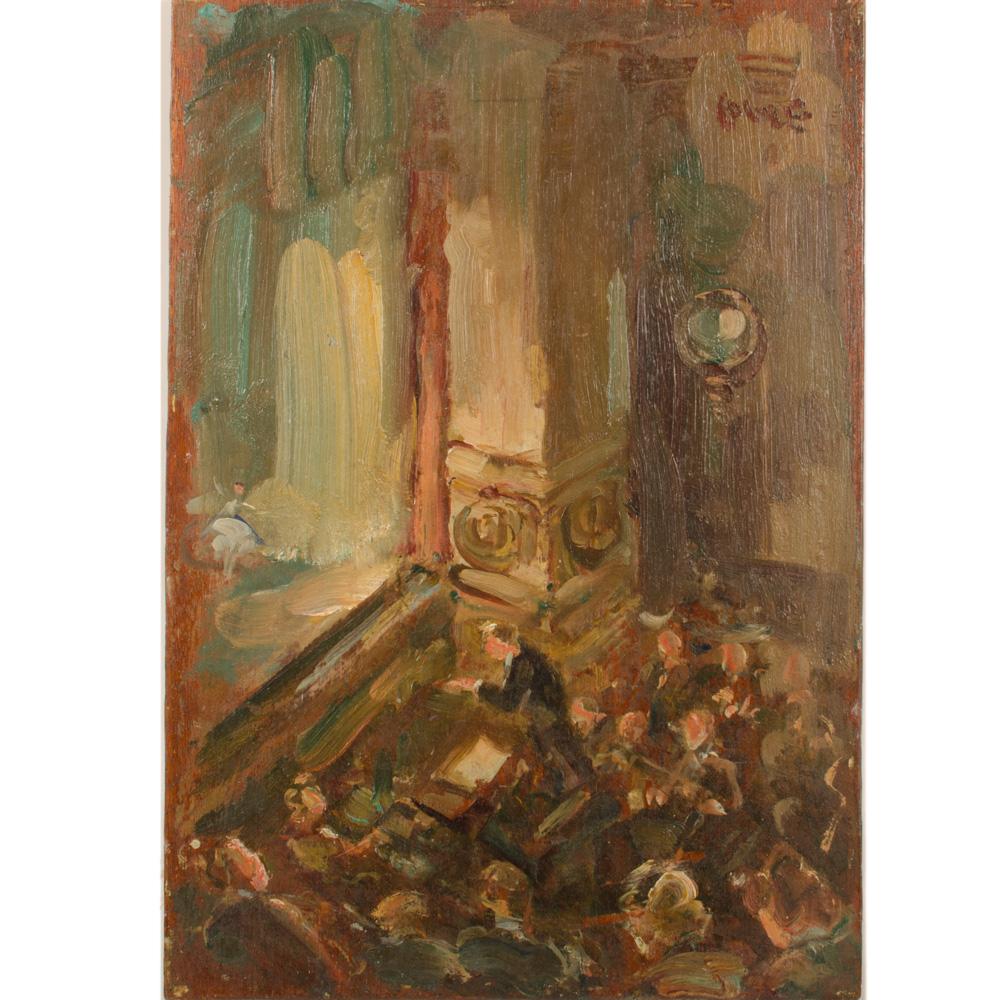 20ième siècle Jean Chaleye (Français, né en 1878-mort en 1960)  Peinture à l'huile «ater ». en vente