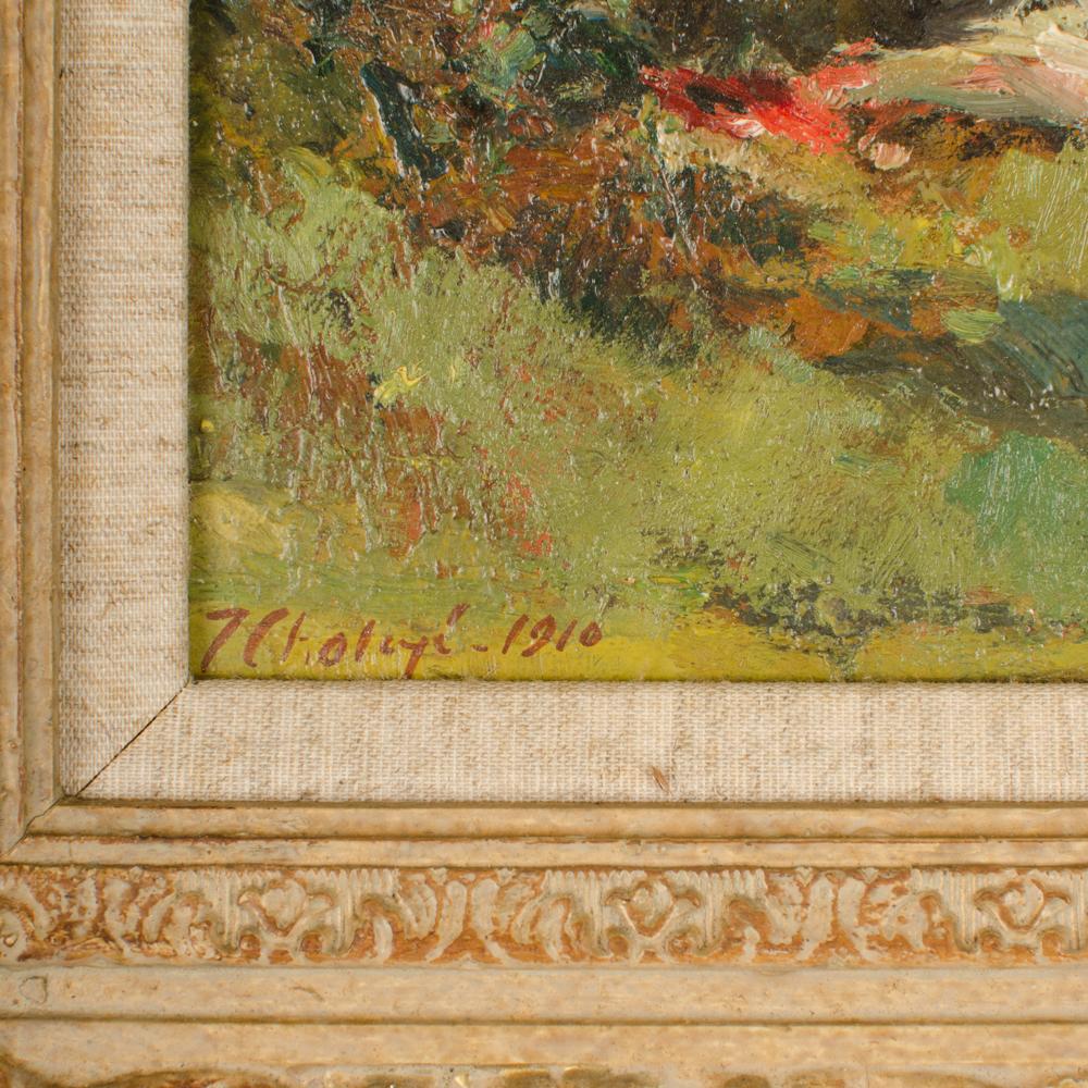 Début du 20ème siècle Peinture à l'huile « River Nymphs » de Jean Chaleye (Français, né en 1878 - mort en 1960) en vente