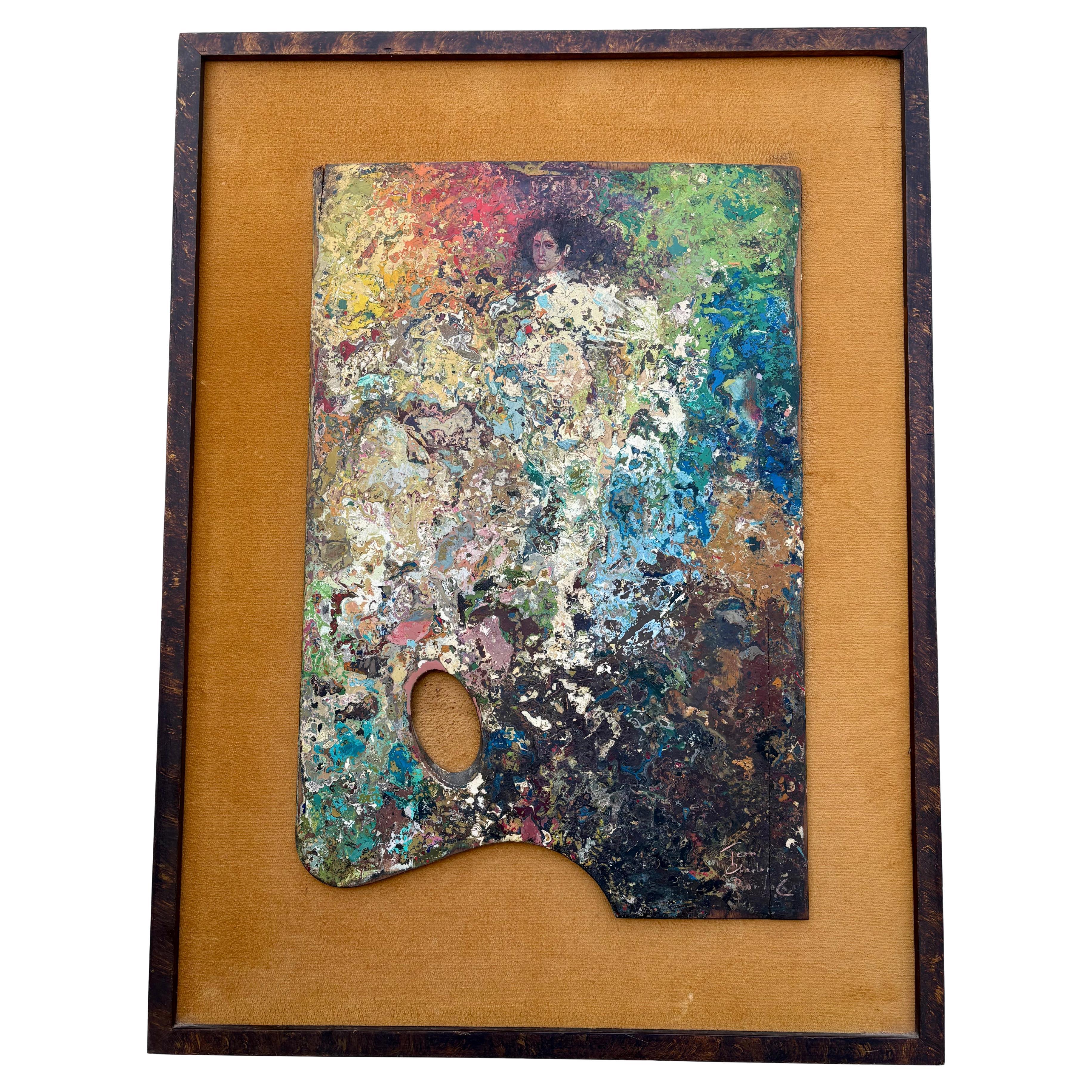 Jean - Charles Bouloc oil painting on wooden board, French Tahitian artist