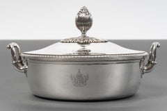 Jean Charles CAHIER – Légumier couvert en argent XIXe – 1818/1838