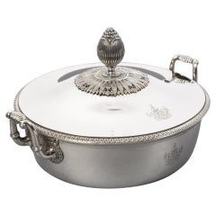 Jean Charles CAHIER – Légumier couvert en argent XIXe – 1818/1838