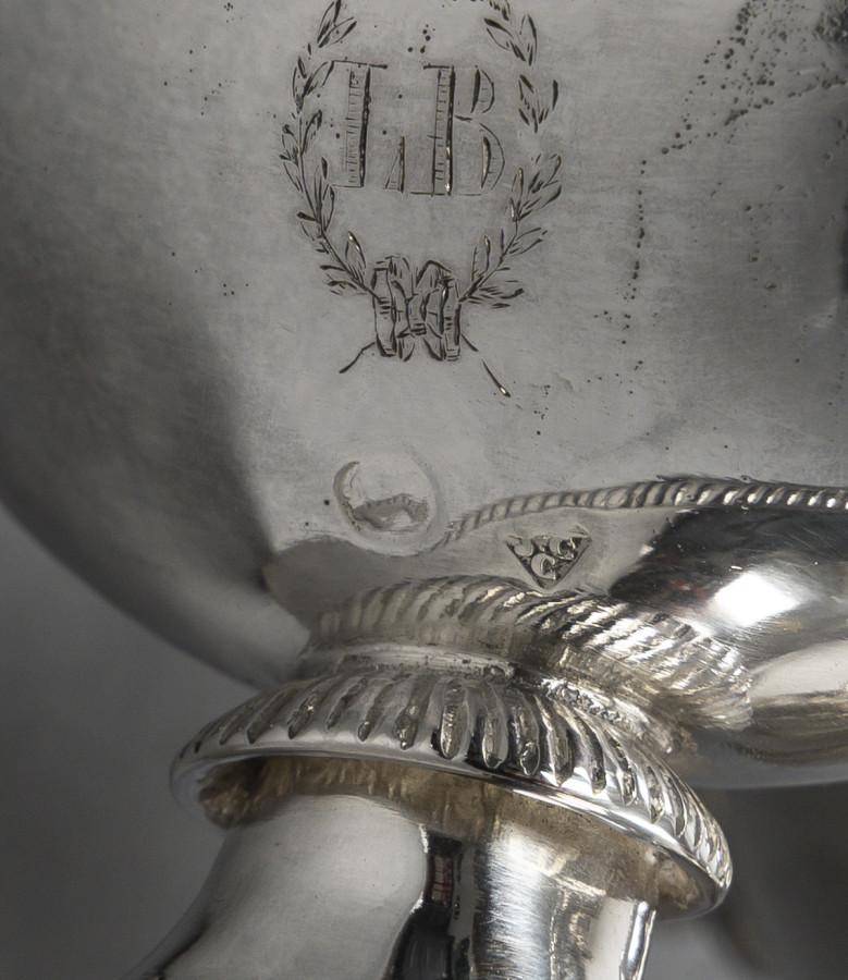 Silver JEAN-CHARLES CAHIER Paire de double Salerons en argent Epoque 1er EMPIRE