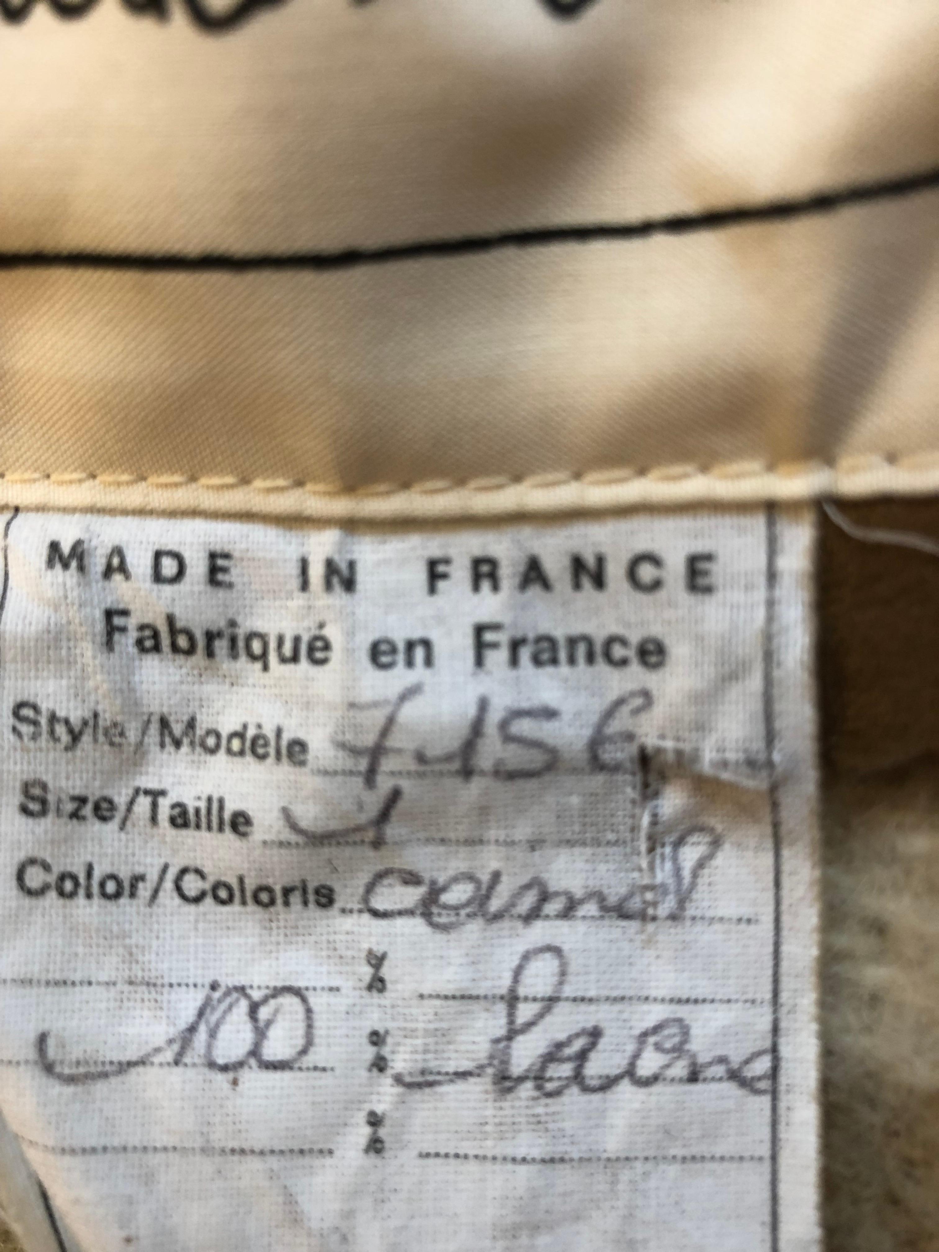 Brown Jean-Charles de Castelbajac 1980s Wool Plaid Wrap Blanket Coat 6-10