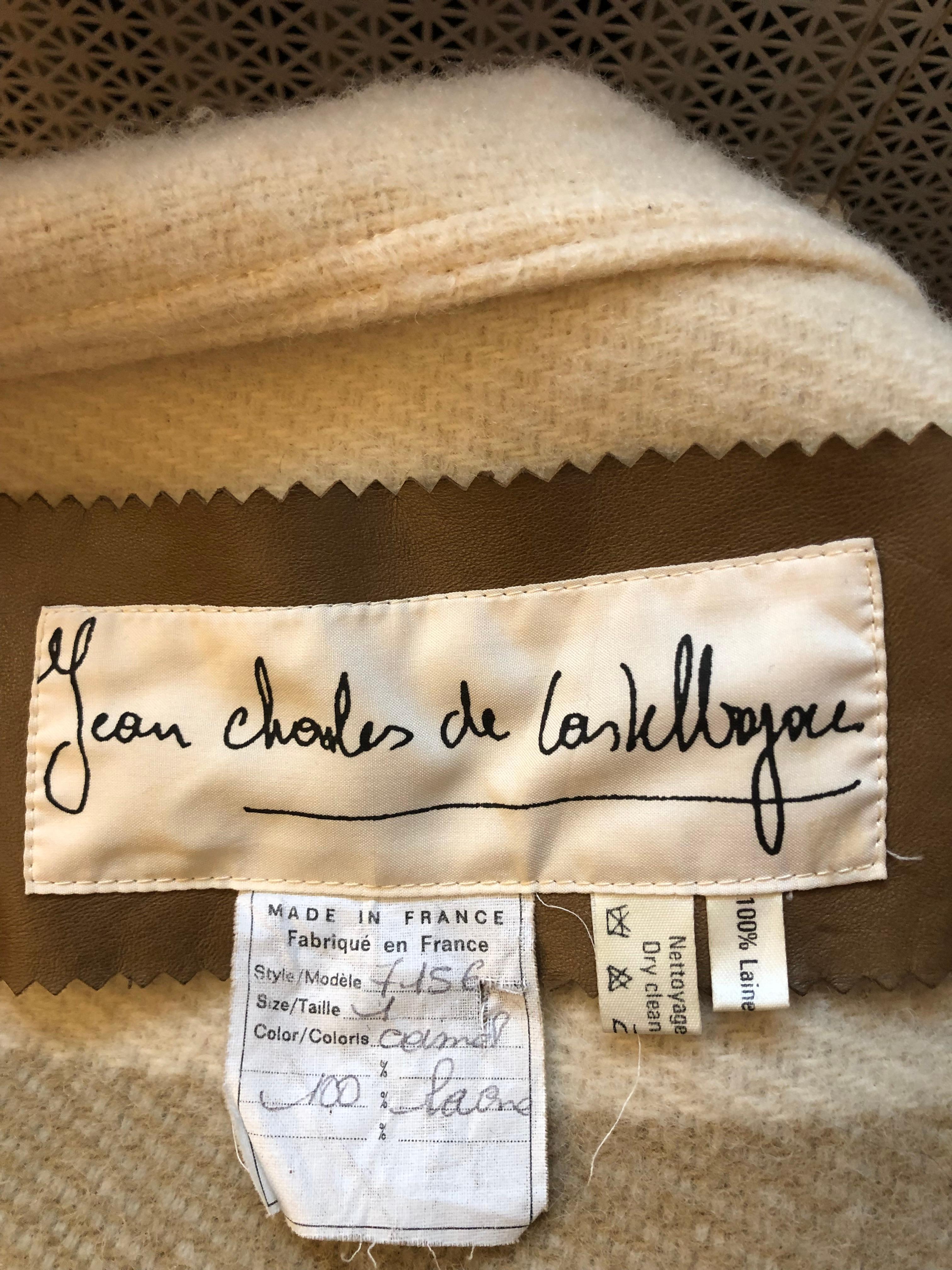 Jean-Charles de Castelbajac 1980s Wool Plaid Wrap Blanket Coat 6-10 In Good Condition In Port Hope, ON