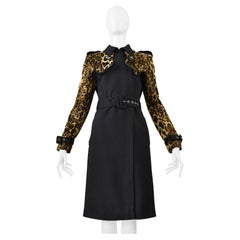 Jean-Charles De Castelbajac Trench noir et léopard