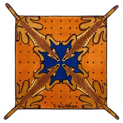 Vintage Jean-Charles de Castelbajac Desert bar tufted wool rug 1985