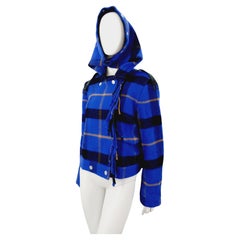 Retro Jean Charles De Castelbajac JC/DC Checkered Tartan Wool Coat Jacket