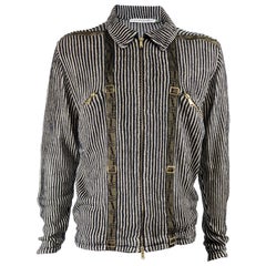 Jean Charles De Castelbajac Mens Linen Knit Vintage Jacket