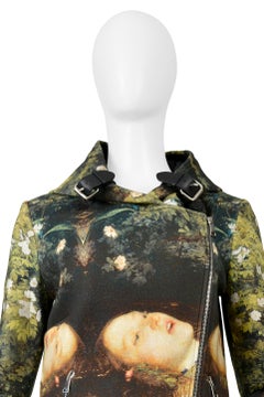 Jean-Charles De Castelbajac Ophelia Printed Moto Jacket With Hood