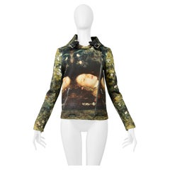 Jean-Charles De Castelbajac Ophelia Printed Moto Jacket With Hood