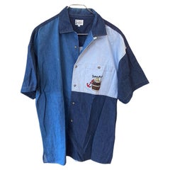 Used Jean-Charles de Castelbajac Paris 'Teasure Whisky' Denim Patch Shirt