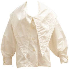 Jean-Charles de Castelbajac Shawl Collar Cotton Oversized shirt, 1980s