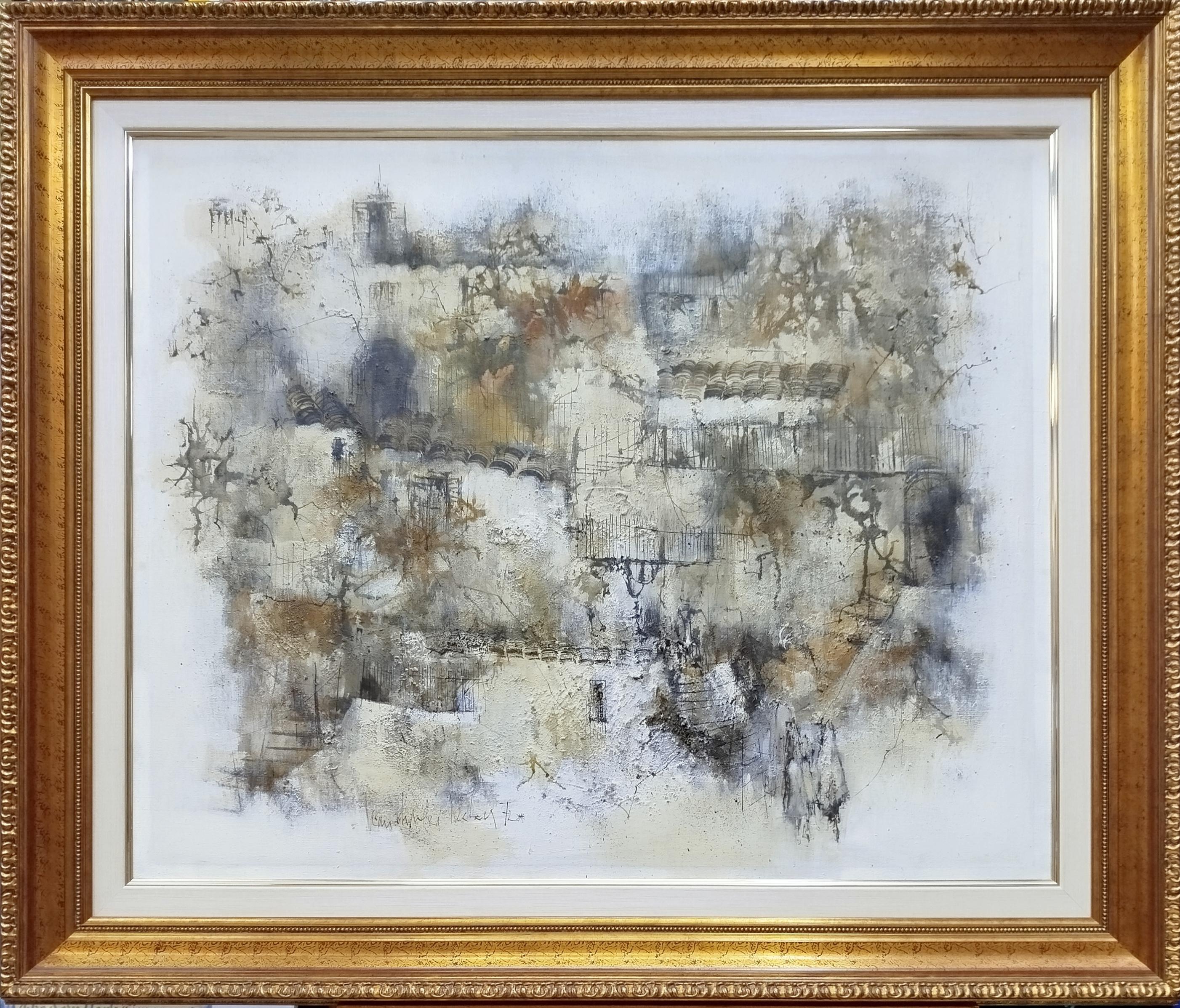 J. C. Decker. ohne Titel. Acrylmalerei (Grau), Abstract Painting, von JEAN CHARLES DECKER