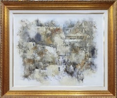 Non Title Acrylic Painting, Abstract Expressionist, Framed, 1970s