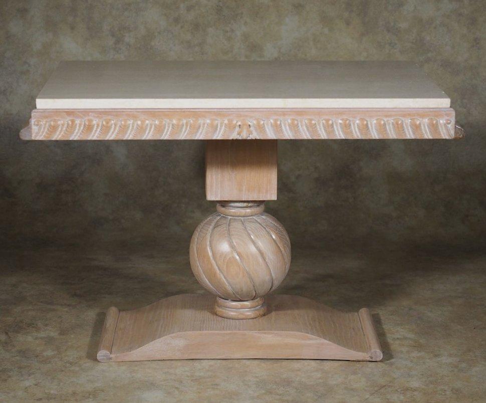French Art Deco low table, circa 1938, designed by Jean-Charles Moreux and executed in cerused oak with travertine marble top. 31” wide x 19” deep x 20” high.

JEAN-CHARLES MOREUX

(1889-1956)

French architect and designer Jean-Charles Moreux