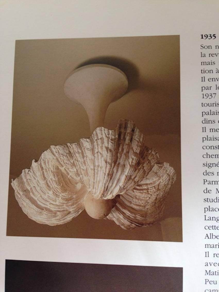 Jean-Charles Moreux Pendant in Patinated Plaster, circa 1940 In Excellent Condition In Saint-Ouen, FR