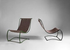 Jean-Charles Moreux, Rare Pair of Garden Chairs, France, C. 1935