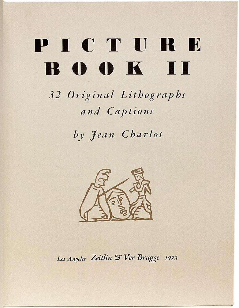 American Jean Charlot, Picture Book II, Alfonso Ossorio's Copy, Limited Signed Edition For Sale