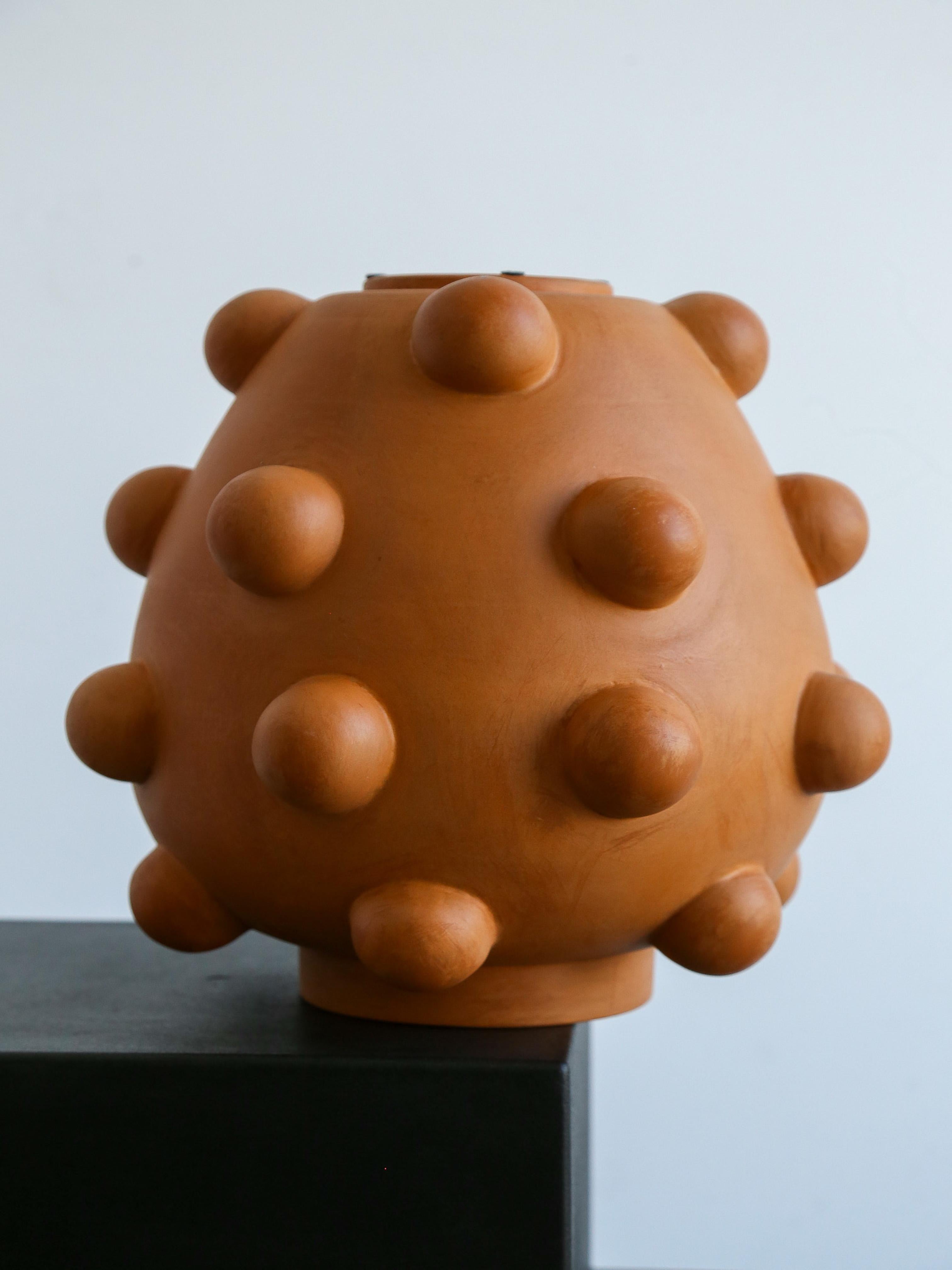 Jean Christophe Clair for Rometti Clay & Terracotta Vase In Excellent Condition For Sale In Byron Bay, NSW
