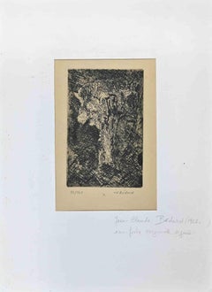 Landscape - Original Etching  by Jean-Claude Bédard - Mid-20th Century