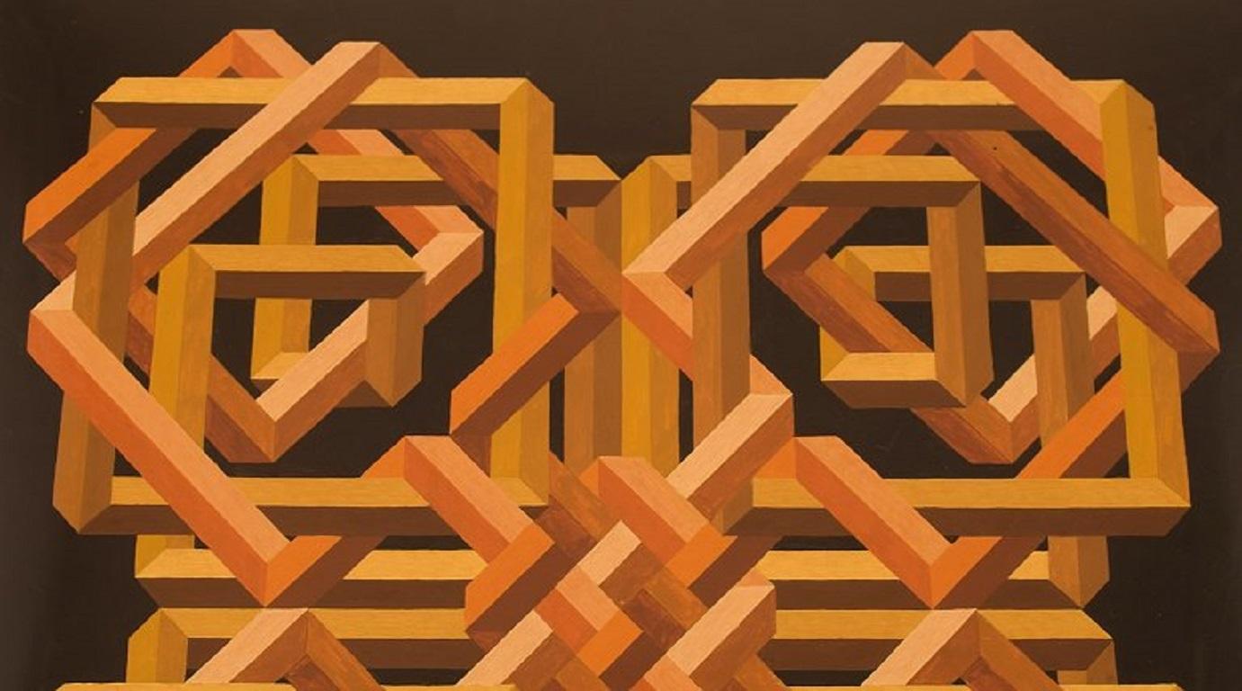 Jean Claude Bissery (nato nel 1930). Artista francese. Acquerello. 1970s.
Dimensioni visibili: 47 x 47 cm.
Dimensioni totali: 59 x 59 cm.
In ottime condizioni.
Firmato.