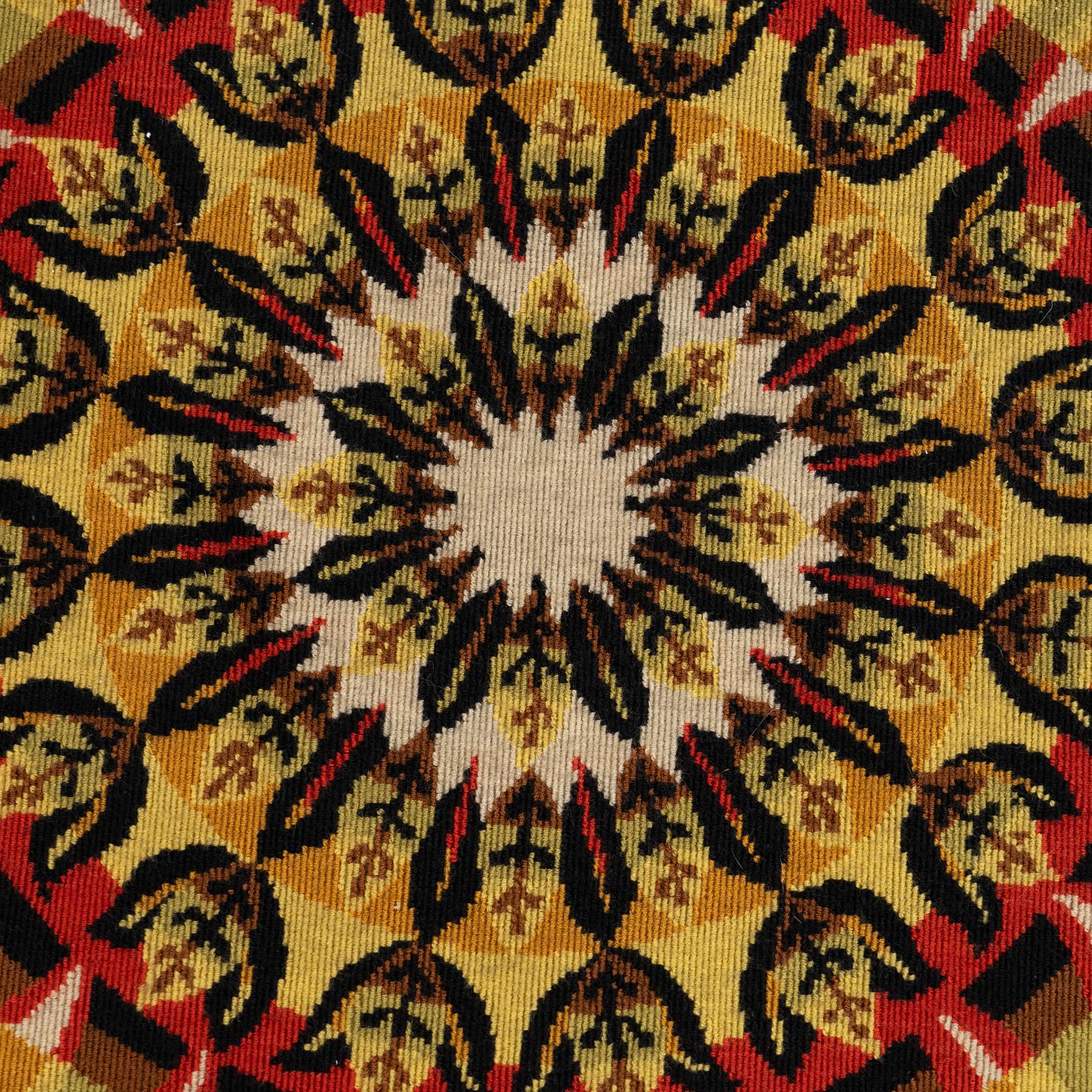 Laine Jean Claude Bissery Tapisserie abstraite en couleurs du milieu du siècle dernier en France, circa 1960 en vente