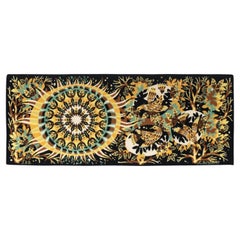 Jean Claude Bissery French Mid Century Modern Abstract Color Tapestry circa 1960