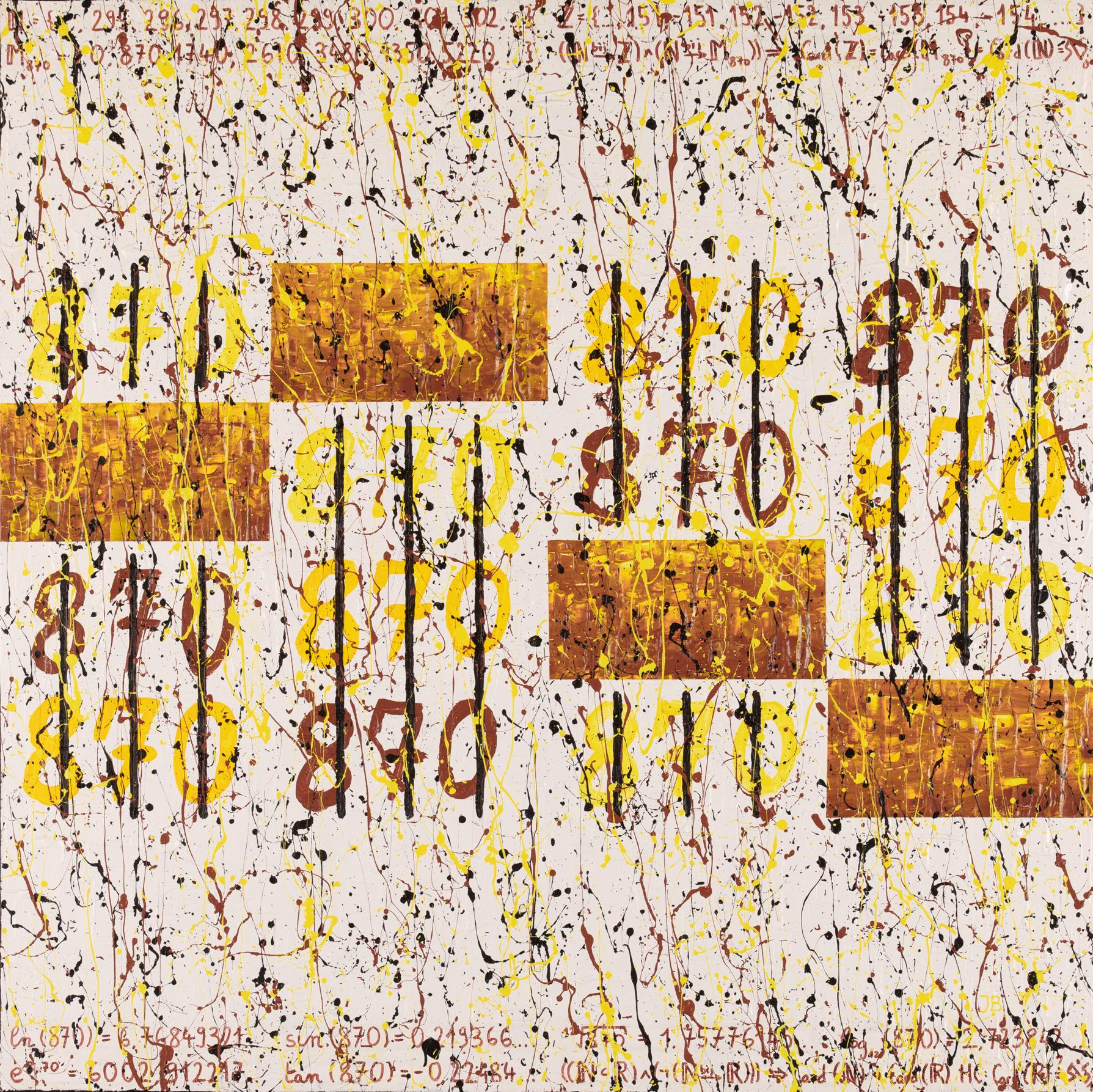 CANTORS' NUMBERS #875 - Painting by Jean-Claude Bossel 