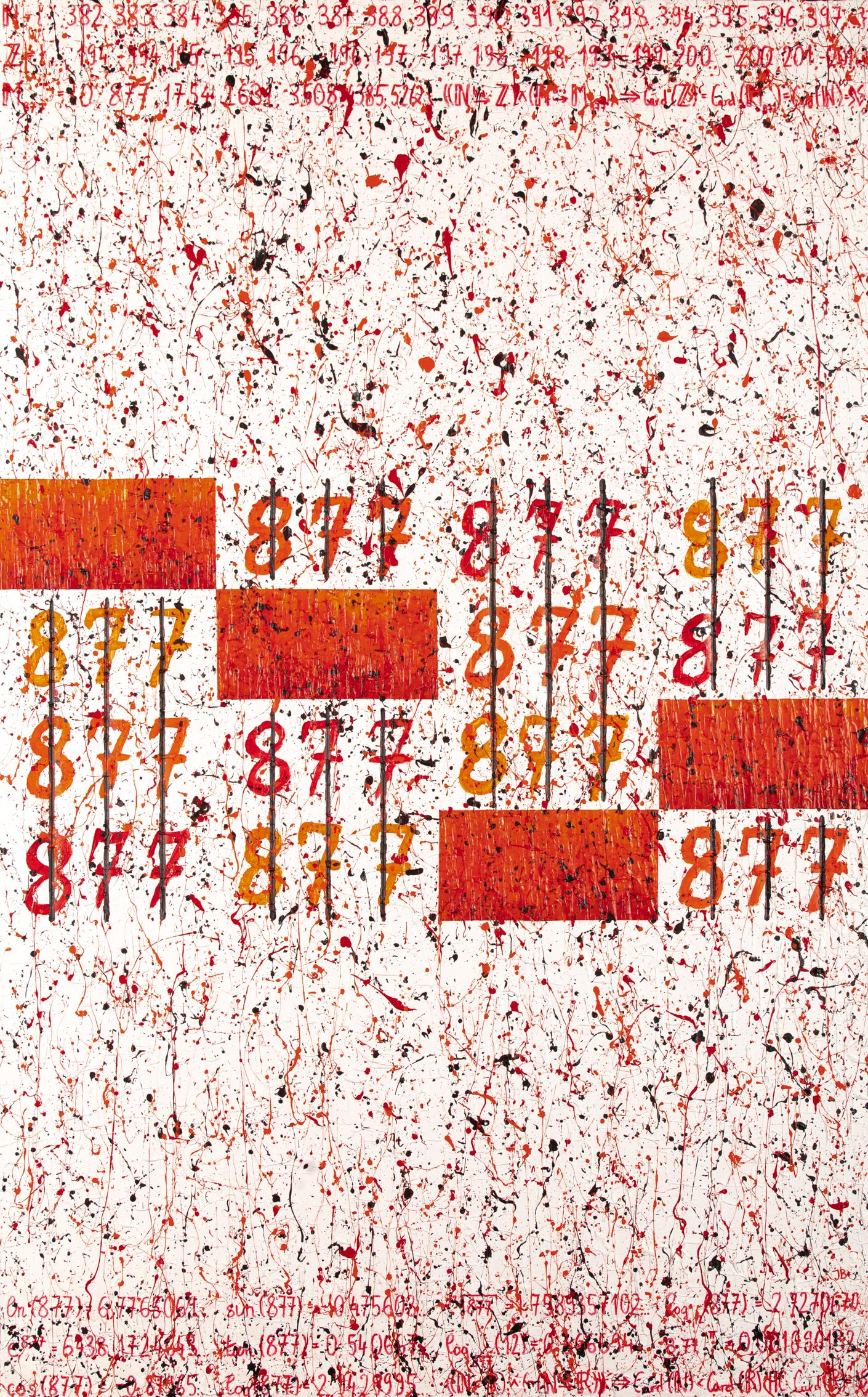 CANTORS' NUMBERS #877 - Painting by Jean-Claude Bossel 