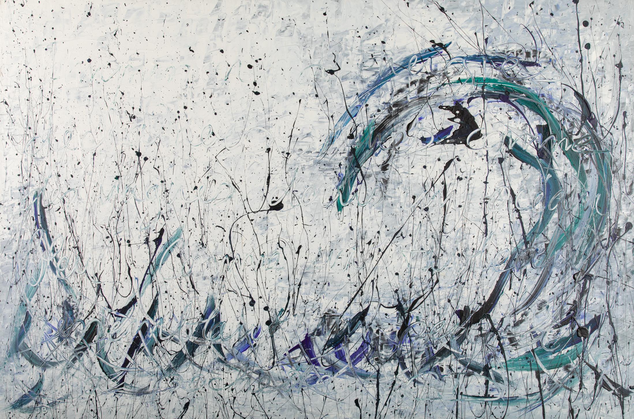 Jean-Claude Bossel  Abstract Painting - La vague IV