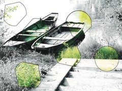 Arte contemporáneo francés de Jean-Claude Byandb - Barques