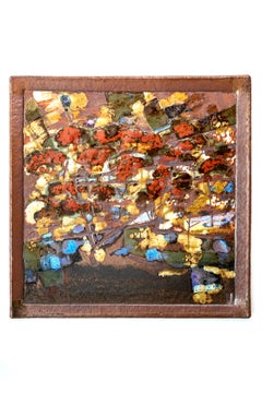 "Horizons rubacés" ceramic painting