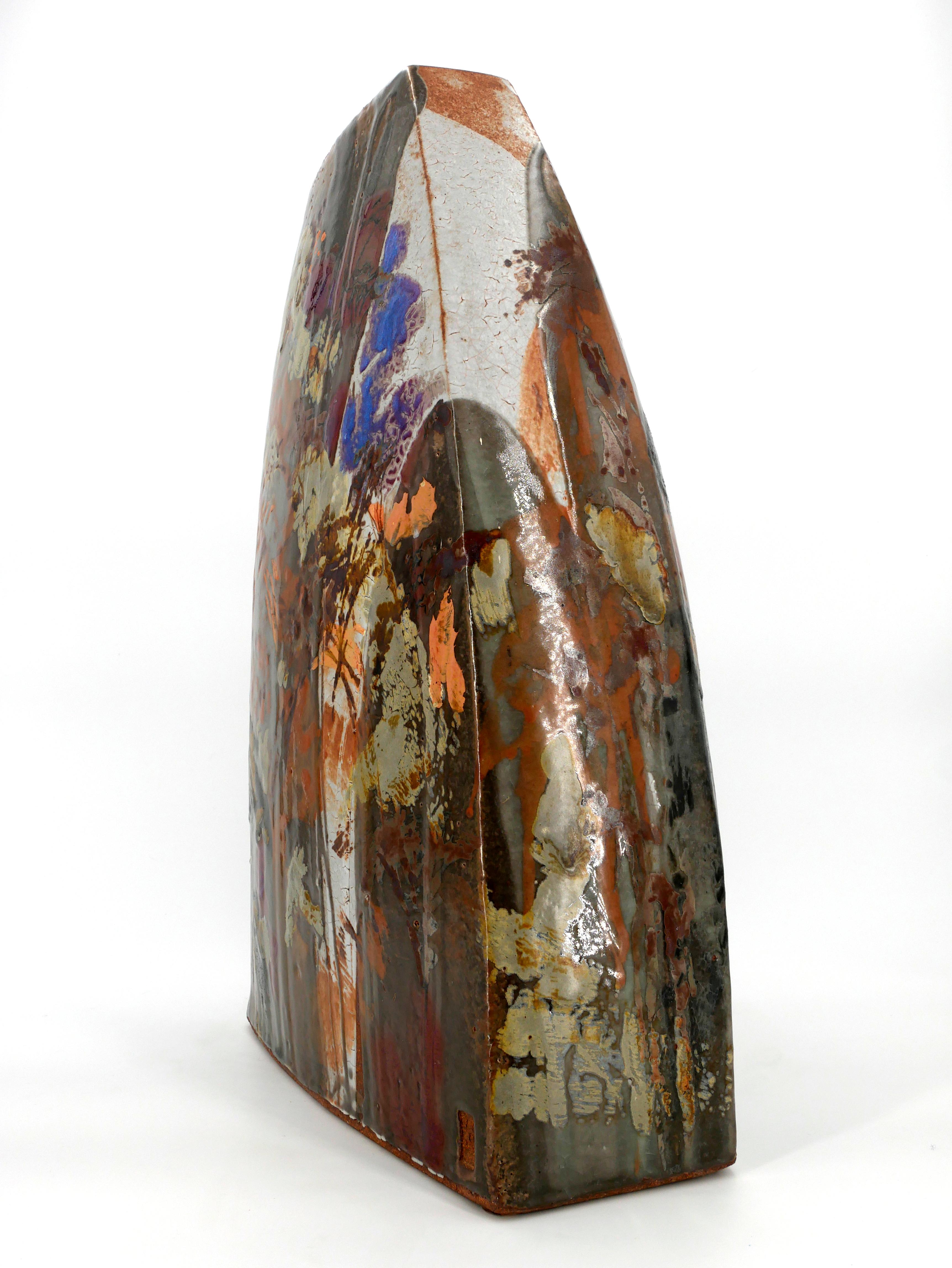 Dos du Vent 2 Ceramic sculpture - Art Deco Sculpture by Jean-Claude Canonne