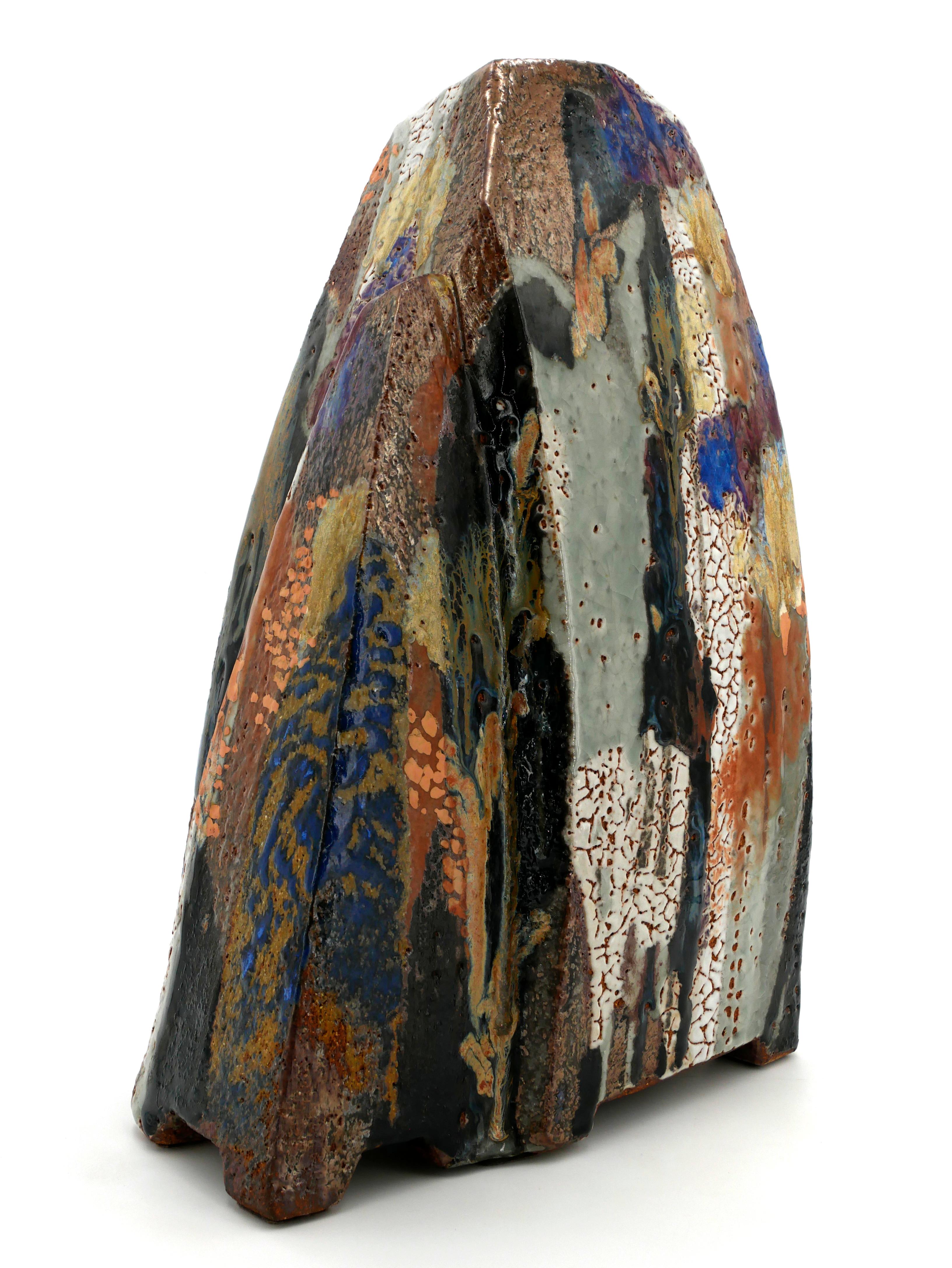 Mâcle Ceramic sculpture - Art Deco Sculpture by Jean-Claude Canonne