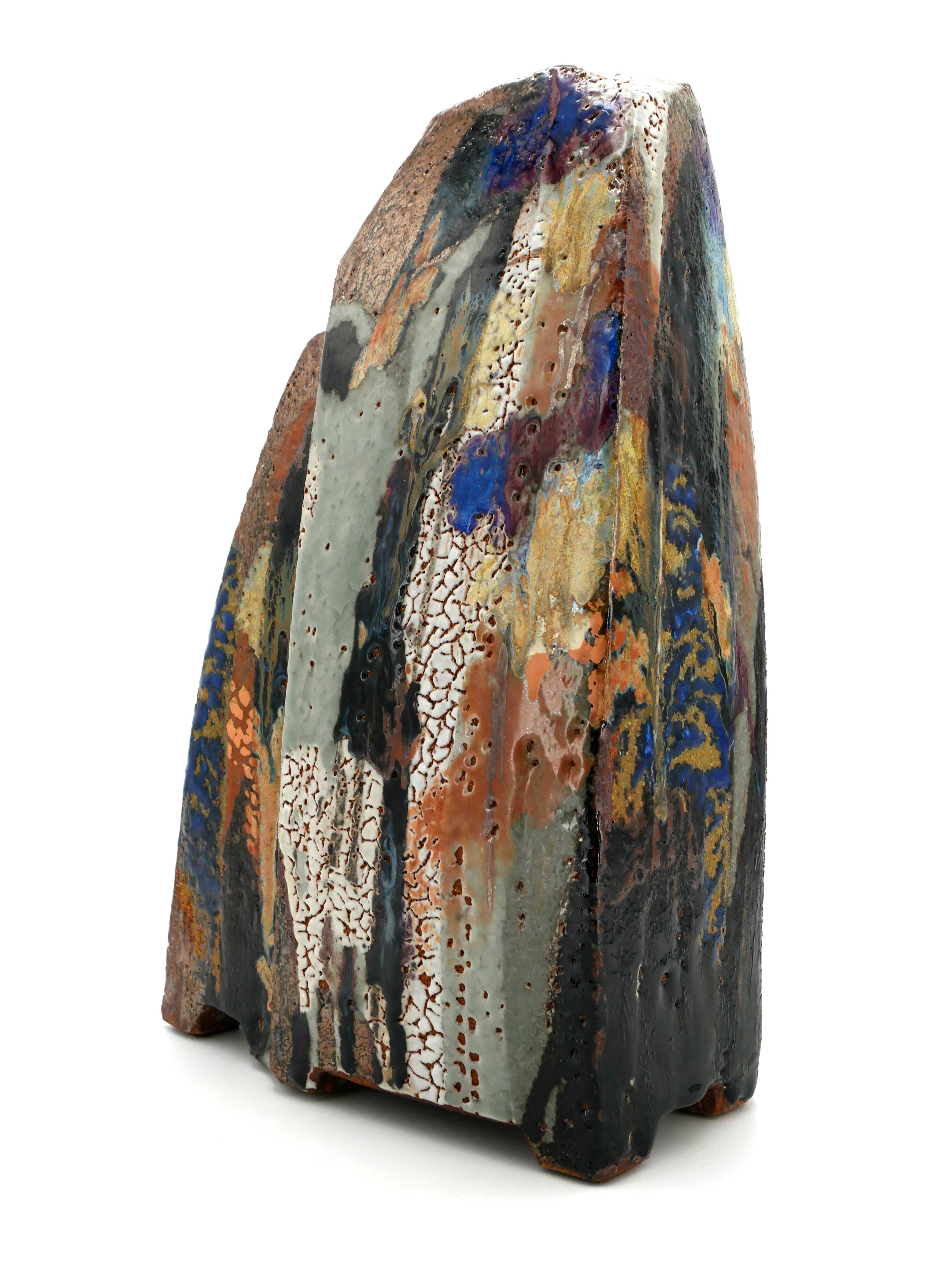 Ceramic sculpture in glazed stoneware
Unique piece
Certificate : seal and signature by Jean-Claude Canonne and on the original certificate

This sculpture is a very long time of work of preparing, both for the design and creation of the shape but